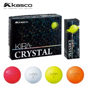[카스코/정품] KIRA CRYSTAL (키라 크리스탈) 컬러 골프볼 [2피스/12알/4COLORS]]