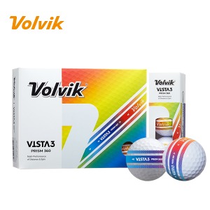 볼빅코리아 정품 VISTA 3  비스타 3 프리즘 골프공 3피스 12구