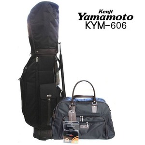 [KENJI YAMAMOTO/정품]겐지야마모토  KYM-606 캐디백 &amp; 보스톤 백세트(블랙)